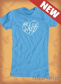 Peace Love Jesus Kids T-Shirt