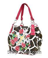 Giraffe Rose Pink Handbag